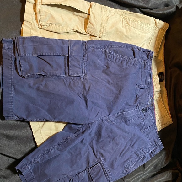 GAP Other - (2) gap cargo shorts tan & blue 34 waist